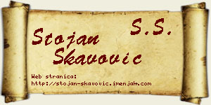 Stojan Škavović vizit kartica